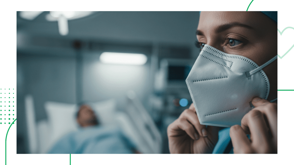 N95 respirator for patient care