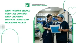 What factors should hospitals consider when choosing surgical drapes and procedure packs?
